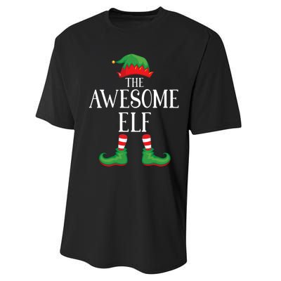 Awesome Elf Matching Group Xmas Funny Family Christmas Performance Sprint T-Shirt