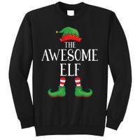 Awesome Elf Matching Group Xmas Funny Family Christmas Tall Sweatshirt