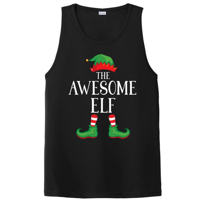 Awesome Elf Matching Group Xmas Funny Family Christmas PosiCharge Competitor Tank