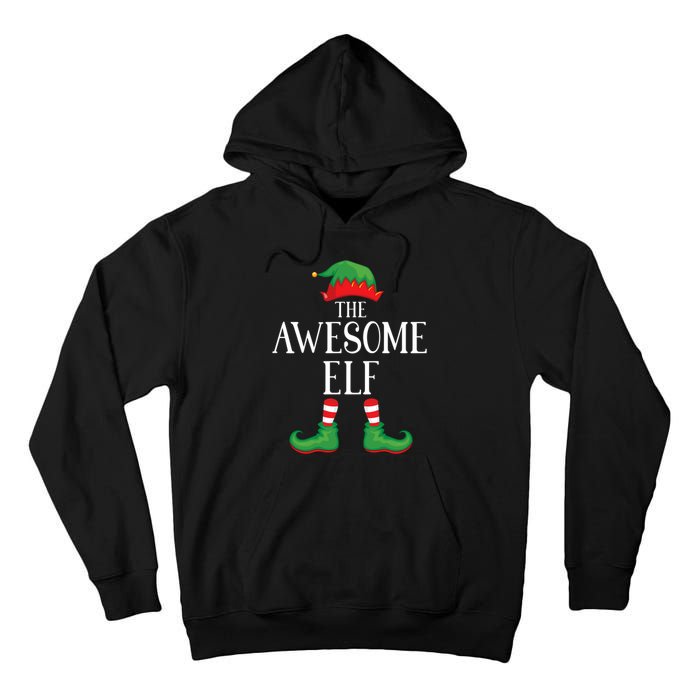 Awesome Elf Matching Group Xmas Funny Family Christmas Tall Hoodie