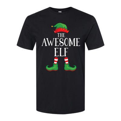 Awesome Elf Matching Group Xmas Funny Family Christmas Softstyle CVC T-Shirt