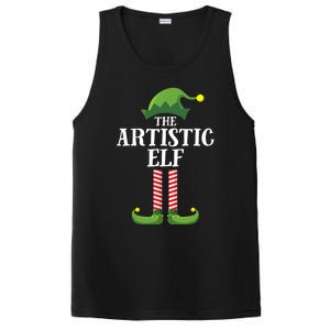 Artistic Elf Matching Family Group Christmas Party Art Elf PosiCharge Competitor Tank