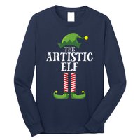 Artistic Elf Matching Family Group Christmas Party Art Elf Long Sleeve Shirt