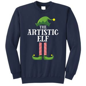 Artistic Elf Matching Family Group Christmas Party Art Elf Sweatshirt