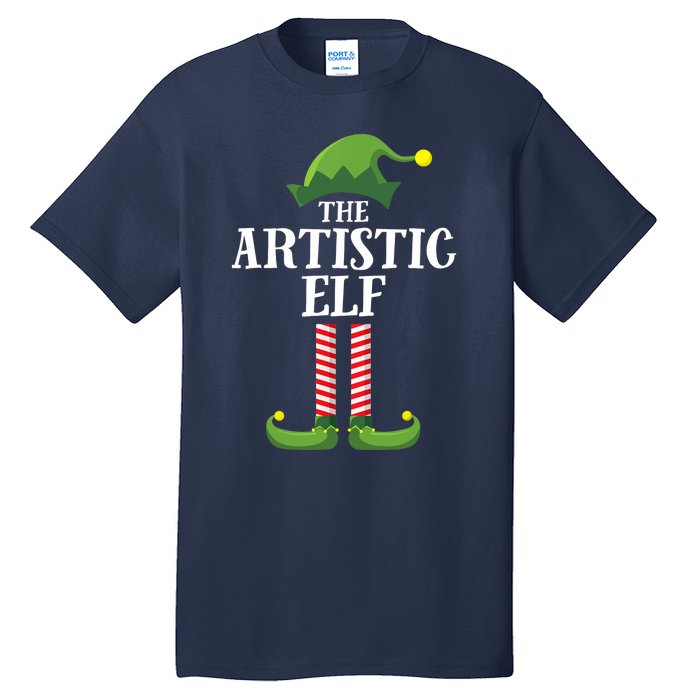 Artistic Elf Matching Family Group Christmas Party Art Elf Tall T-Shirt