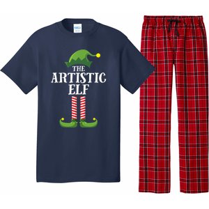 Artistic Elf Matching Family Group Christmas Party Art Elf Pajama Set