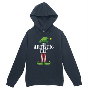 Artistic Elf Matching Family Group Christmas Party Art Elf Urban Pullover Hoodie