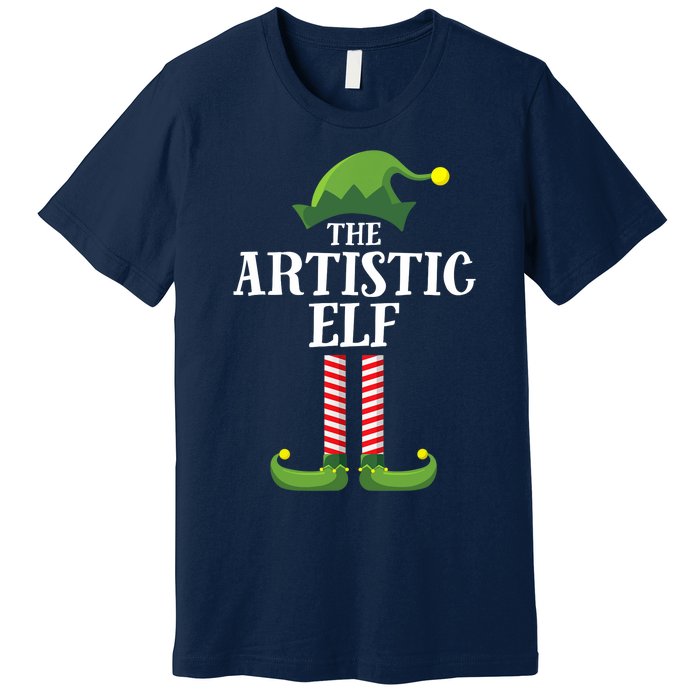 Artistic Elf Matching Family Group Christmas Party Art Elf Premium T-Shirt