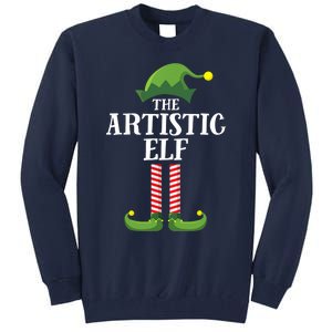 Artistic Elf Matching Family Group Christmas Party Art Elf Tall Sweatshirt