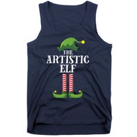 Artistic Elf Matching Family Group Christmas Party Art Elf Tank Top