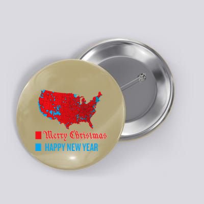 Accurate Election Map Merry Christmas Happy New Year Trump Button