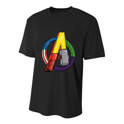Amazon Essentials Multi Hero Youth Performance Sprint T-Shirt