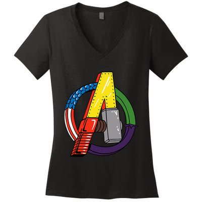 Amazon Essentials Multi Hero Women's V-Neck T-Shirt