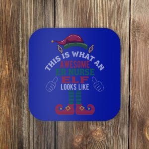 Awesome Er Nurse Elf Christmas Style Gift Coaster