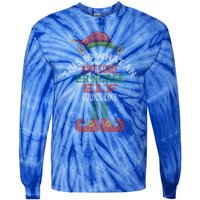 Awesome Er Nurse Elf Christmas Style Gift Tie-Dye Long Sleeve Shirt