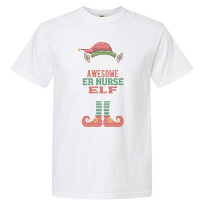 Awesome Er Nurse Elf Christmas Style Gift Garment-Dyed Heavyweight T-Shirt