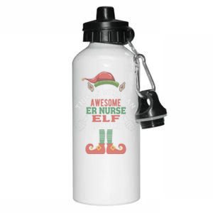 Awesome Er Nurse Elf Christmas Style Gift Aluminum Water Bottle