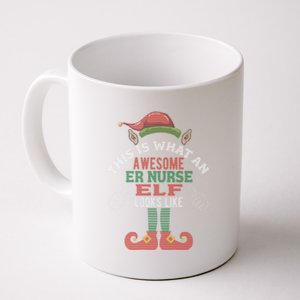 Awesome Er Nurse Elf Christmas Style Gift Coffee Mug