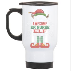 Awesome Er Nurse Elf Christmas Style Gift Stainless Steel Travel Mug