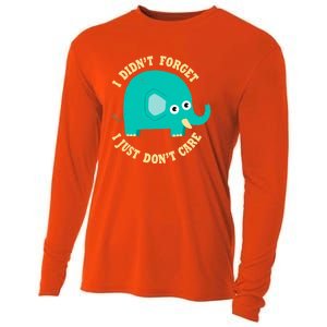 An Elephant Never Cares Cooling Performance Long Sleeve Crew