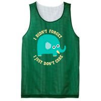 An Elephant Never Cares Mesh Reversible Basketball Jersey Tank