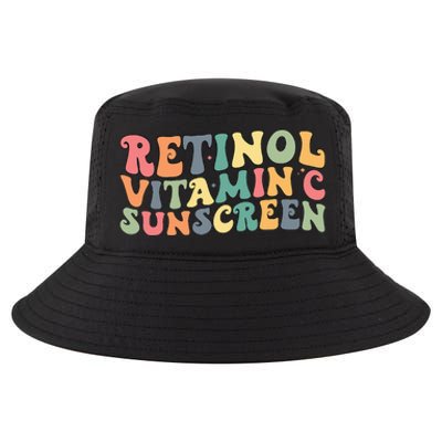 Aesthetic Esthetician Nurse Retinol Vitamin C And Sunscreen Cool Comfort Performance Bucket Hat