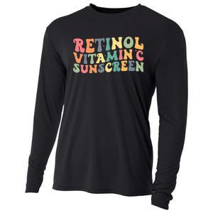 Aesthetic Esthetician Nurse Retinol Vitamin C And Sunscreen Cooling Performance Long Sleeve Crew