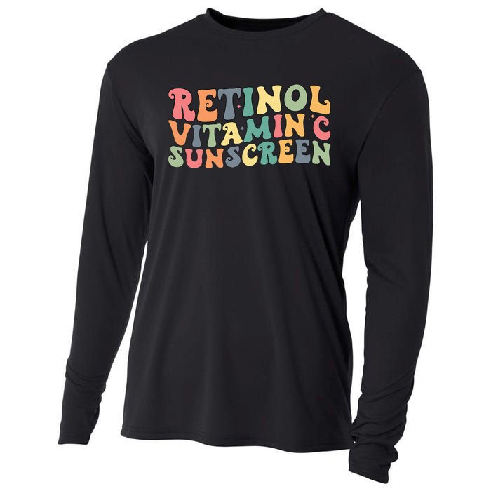 Aesthetic Esthetician Nurse Retinol Vitamin C And Sunscreen Cooling Performance Long Sleeve Crew