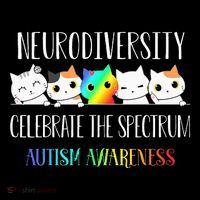 Autism Embrace Neurodiversity Celebrate The Spectrum Cat Button