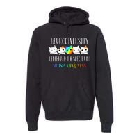 Autism Embrace Neurodiversity Celebrate The Spectrum Cat Premium Hoodie