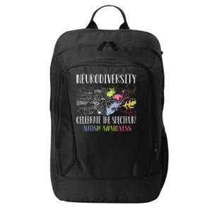 Autism Embrace Neurodiversity Celebrate The Spectrum Brain City Backpack