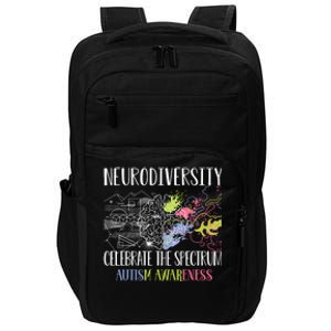 Autism Embrace Neurodiversity Celebrate The Spectrum Brain Impact Tech Backpack