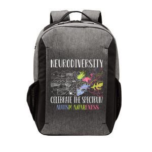 Autism Embrace Neurodiversity Celebrate The Spectrum Brain Vector Backpack