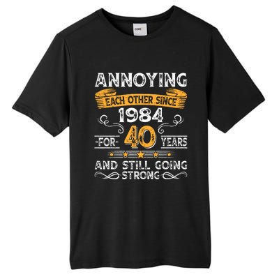 Annoying Each Other Since 1984 For 40 Years And Still Going Strong Tall Fusion ChromaSoft Performance T-Shirt