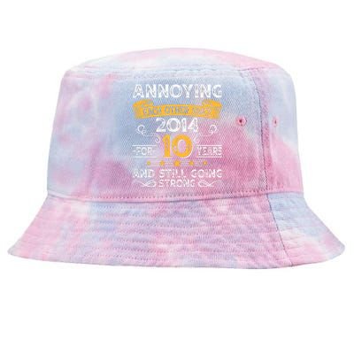 Annoying Each Other Since 2014 For 10 Years And Still Going Strong Tie-Dyed Bucket Hat