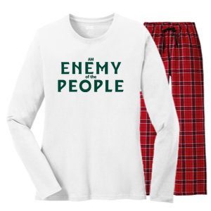 An Enemy Of The People Women's Long Sleeve Flannel Pajama Set 