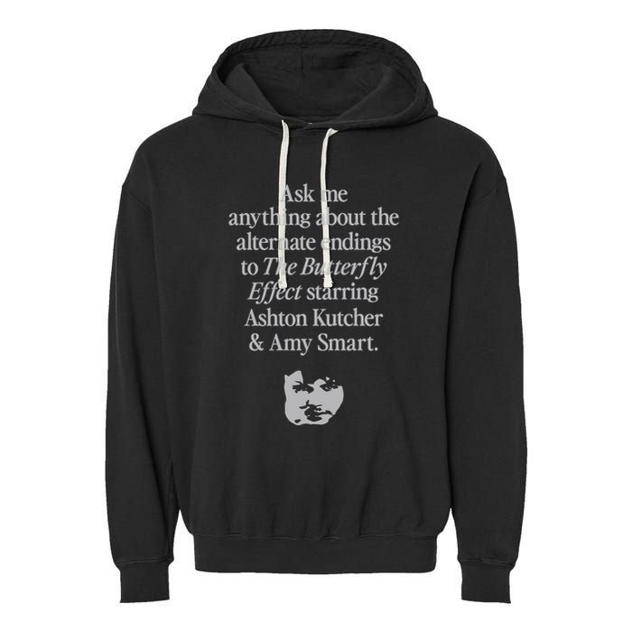 Alternate Endings Of The Butterfly Effect Explained Garment-Dyed Fleece Hoodie