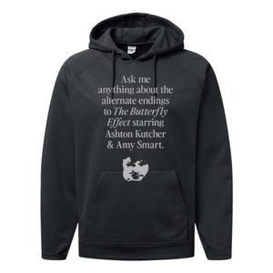 Alternate Endings Of The Butterfly Effect Explained Performance Fleece Hoodie