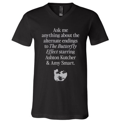 Alternate Endings Of The Butterfly Effect Explained V-Neck T-Shirt