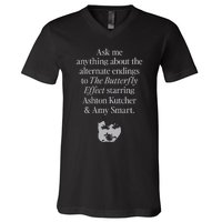 Alternate Endings Of The Butterfly Effect Explained V-Neck T-Shirt