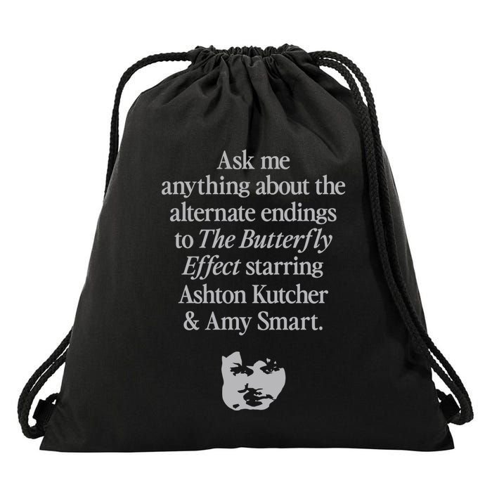 Alternate Endings Of The Butterfly Effect Explained Drawstring Bag
