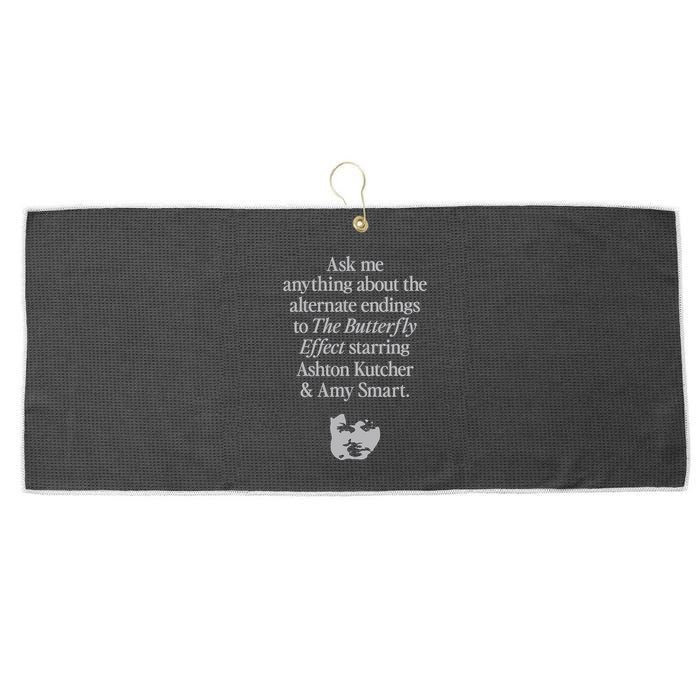 Alternate Endings Of The Butterfly Effect Explained Large Microfiber Waffle Golf Towel