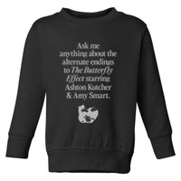 Alternate Endings Of The Butterfly Effect Explained Toddler Sweatshirt