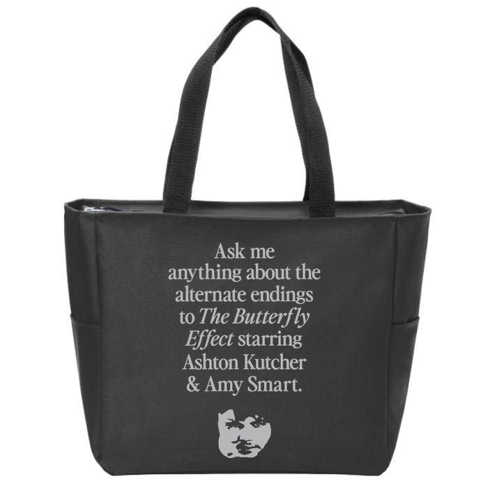 Alternate Endings Of The Butterfly Effect Explained Zip Tote Bag