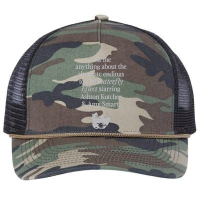 Alternate Endings Of The Butterfly Effect Explained Retro Rope Trucker Hat Cap