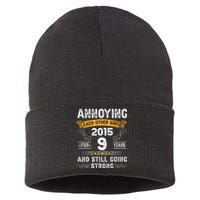 Annoying Each Other Since 2015 9 Years Wedding Anniversary Sustainable Knit Beanie