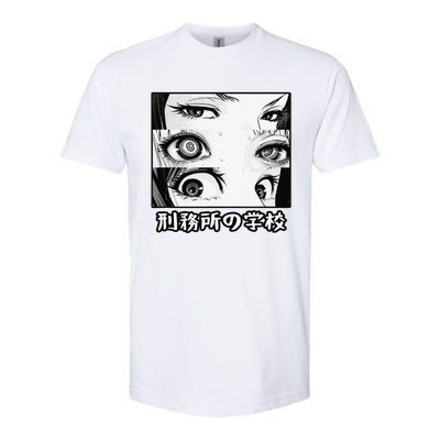 Anime Eyes Otaku Waifu Material Japanese Anime Nani Softstyle® CVC T-Shirt