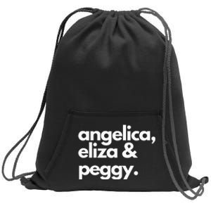 Angelica Eliza & Peggy Historic Hamilton Sweatshirt Cinch Pack Bag