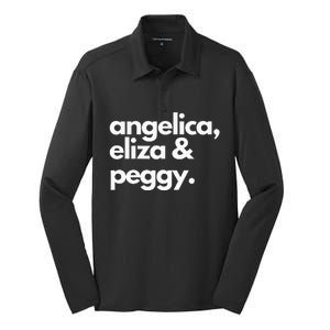 Angelica Eliza & Peggy Historic Hamilton Silk Touch Performance Long Sleeve Polo