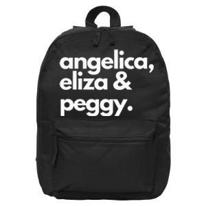 Angelica Eliza & Peggy Historic Hamilton 16 in Basic Backpack